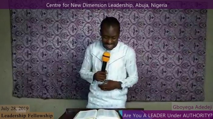 Are You A Leader Under Authority?