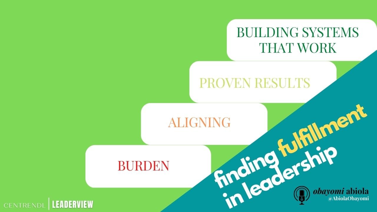 Finding FULFILLMENT In Leadership