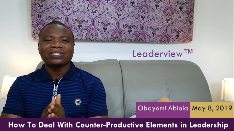 How To Deal With Counter-Productive Elements in Leadership