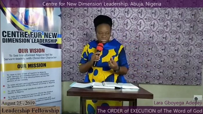 The ORDER of EXECUTION of The Word of God