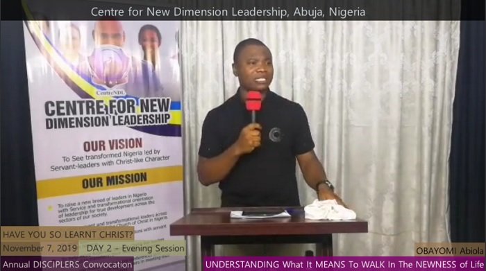Understanding What It MEANS To WALK In The NEWNESS of Life (DAY 2 Evening Session)